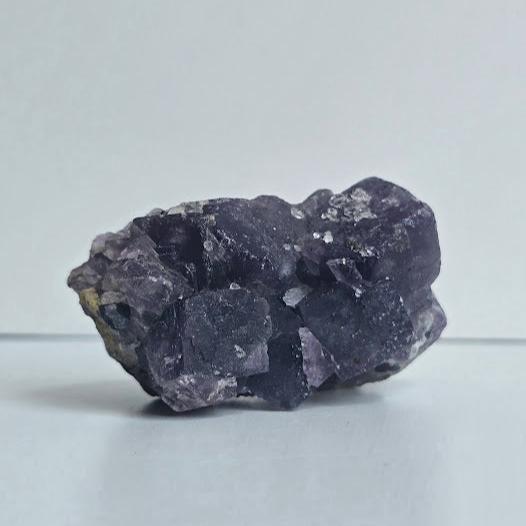 Fluorite with Pyrite Cubic Cluster