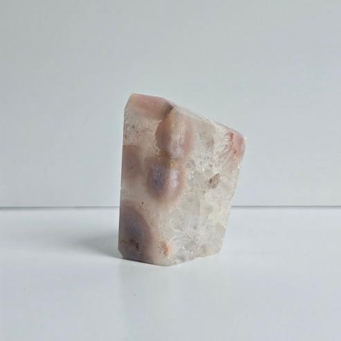 Pink Amethyst with Flower Agate Freeform