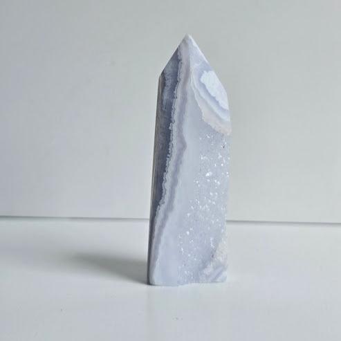 Blue Lace Agate Tower