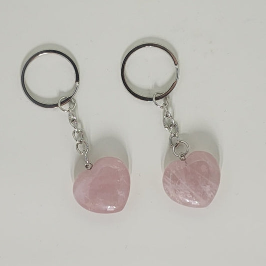 Rose Quartz Keychain