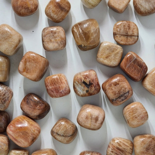 Peach Moonstone Tumblestones