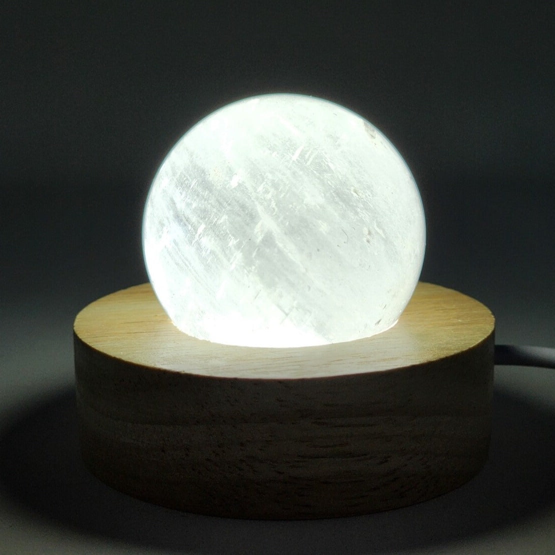 White Calcite Sphere