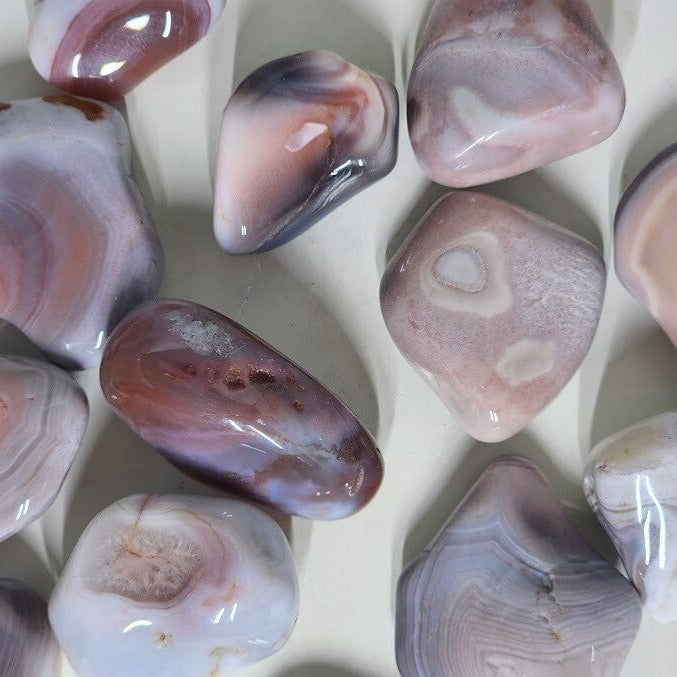 Pink Botswana Agate Tumblestones