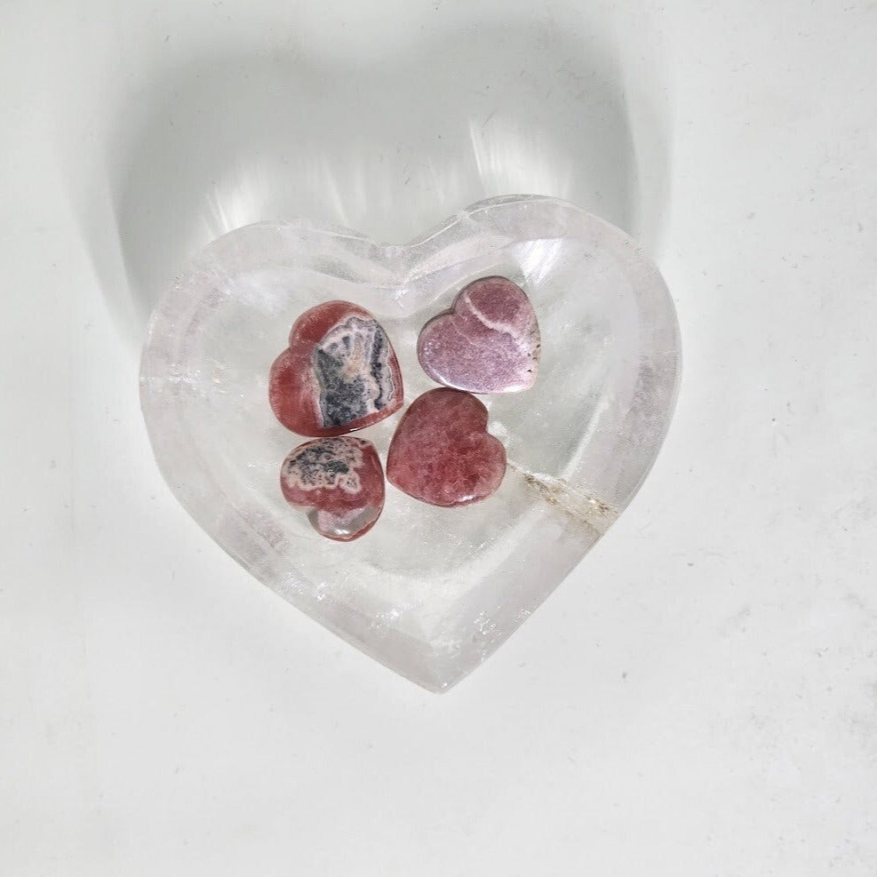 Rhodochrosite Mini Hearts