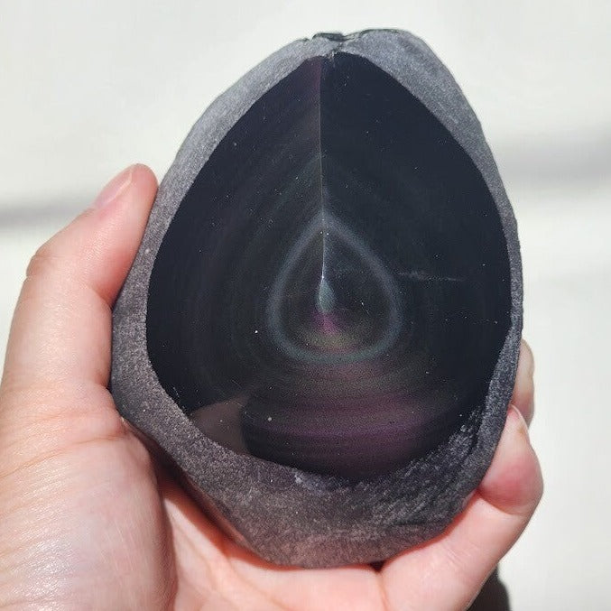 Rainbow Obsidian Semi Polished